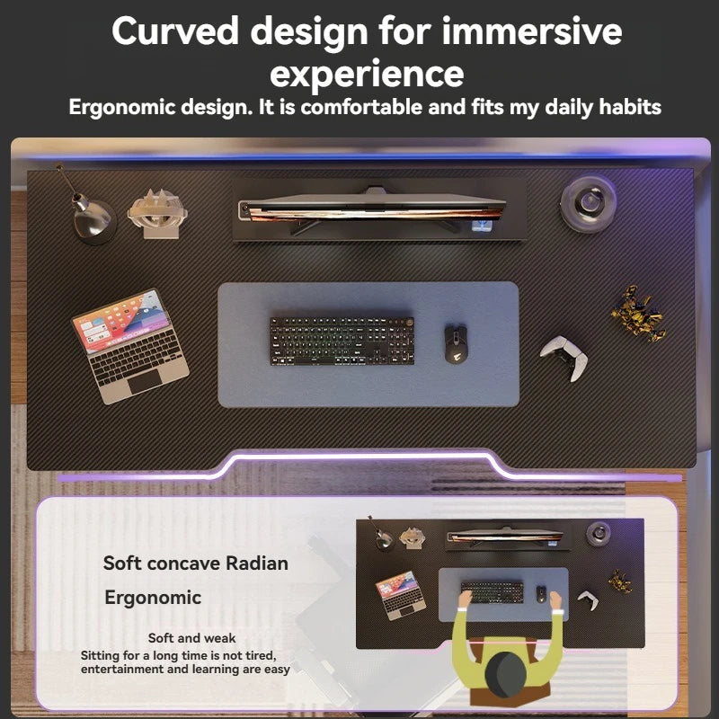 Bureau Ordinateur Moderne – Maison, Étudiant, Gaming & Travail