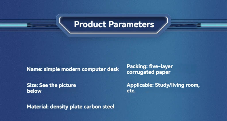 Bureau Ordinateur Moderne – Maison, Étudiant, Gaming & Travail