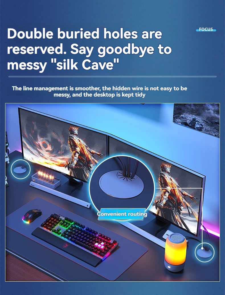 Bureau Ordinateur Moderne – Maison, Étudiant, Gaming & Travail